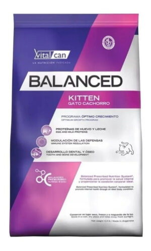 Alimento Vitalcan Balanced Kitten Para Gato De Temprana Edad Sabor Mix En Bolsa De 7.5 kg