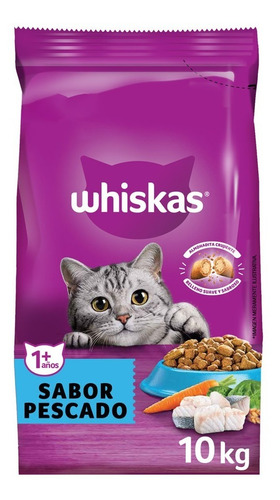 Whiskas Adultos Whiskas Gatos Gato Adulto  Pescado x 10 kg