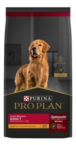 Pro Plan Optihealth Complete Perro Adulto De Raza Mediana Sabor Pollo Y Arroz x 15 kg