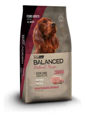 Vital can Balanced Exclusive Recipe Para Perro Adulto Todos Los Tamaños Sabor Cerdo Y Arroz x 15 kg