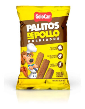 Snack Golocan Palitos Para Perro Sabor Pollo X 80 Gs