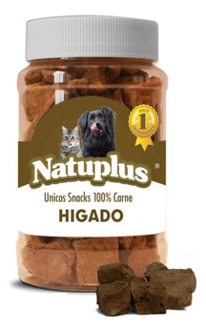 Snack Liofilizado Perros Y Gatos Natuplus De Hígado X 500 Ml