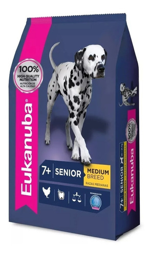 Eukanuba Super Premium Para Perro Senior Raza Mediana x 15 kg
