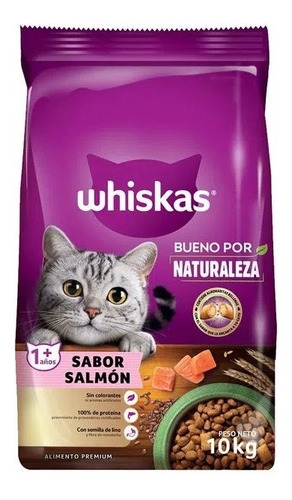 Whiskas Gato Bueno Por Naturaleza Salmon x 10 Kg