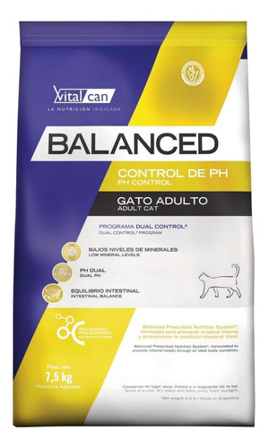 Vital can Balanced Control De Ph Para Gato Adulto x 7.5 kg