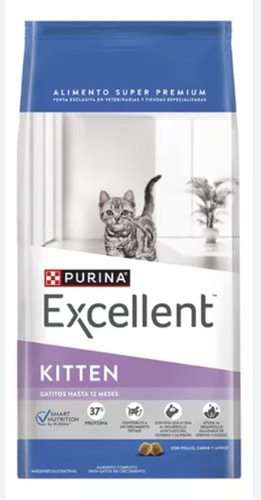 Excellent Kitten Gato De Temprana Edad x 7.5 kg