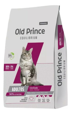 Old Prince Equilibrium Gato Adulto Esterilizado X 3 Kg.
