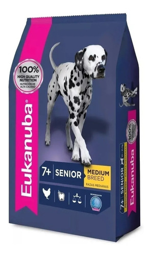 Eukanuba Perro Senior Raza Medianas x 3 kg