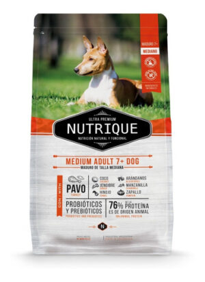 Nutrique Ultra Premium Perro Mediano Adulto +7 x 12 kg