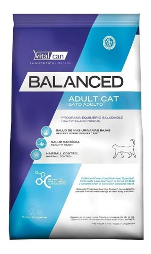 Vital Can Balanced Gatos Adultos X 15 Kg. Sabuesos Vet