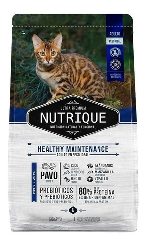 Nutrique Ultra Premium Healthy Maintenance Gato Adulto X 2 kg