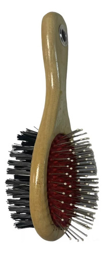 Cepillo Neumático Eurobrush Italiano Doble Para Mascotas Chico 17 Cm