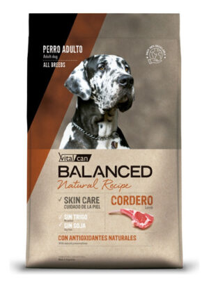 Vitalcan Balance Perro Adulto Natural Recipe Cordero X 3 Kg