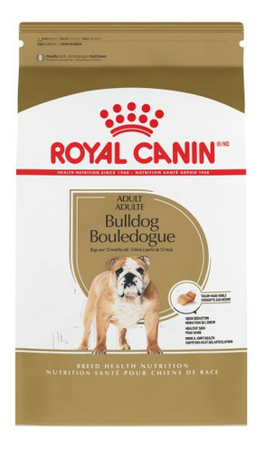 Royal Canin Breed Health Nutrition Bulldog Para Perro Adulto De Raza Mediana Sabor Mix En Bolsa De 12 kg