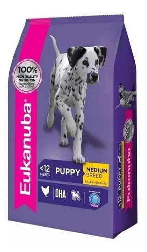 Eukanuba Para Perro Cachorro De Raza Mediana x 3 kg