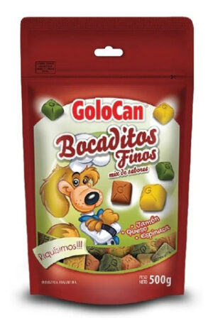 Bocaditos Blandos Golocan Perros X 500g Jamón/queso/espinaca