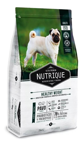 Nutrique Perro Adulto Light Healthy Weight X 15 Kg