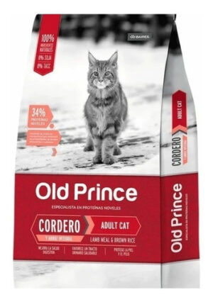 Old Prince Adult Cat Cordero Alimento Para Gato Adulto Cordero Y Arroz x 3kg