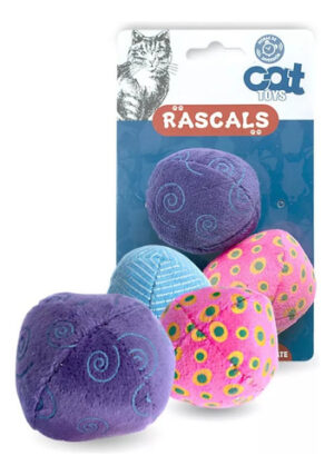 Juguete Para Gatos Rascals Pack De 3 Pelotas Surtidas