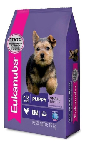 Eukanuba Para Perro Cachorro De Raza Pequeña Sabor Mix En Bolsa De 1 kg