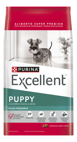 Excellent Perro Cachorro Raza Pequeña x 3kg