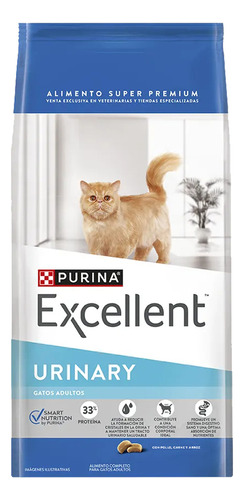 Excellent Urinary Alimento Para Gato Adulto x 7.5kg