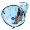 Rascals Juguete Interactivo Tunel Colgante Para Gatos Color Celeste - Imagen 2