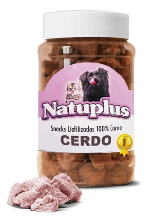 Snack Liofilizado Perros Y Gatos Natuplus De Cerdo X 500 Ml