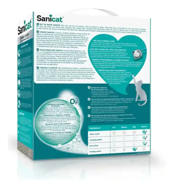 Piedras Sanitarias arena Aglomerante  Para Gato Sanicat Strong Clumps 7 Kg - Imagen 4