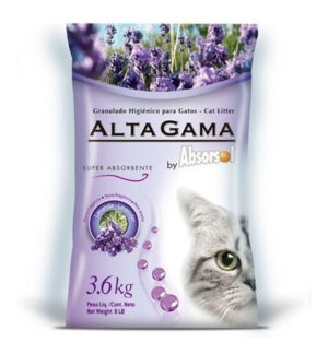 Alta Gama Piedras Sanitarias Lavanda Gato 3.6kg
