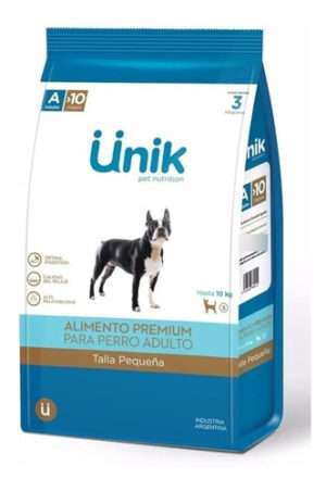 Unik Premium Perro Adulto Raza Pequeña x 7.5 kg+Power Comprimido Antipulgas De Regalo!!