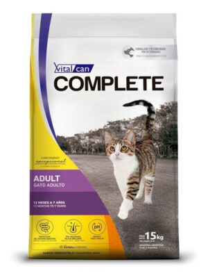 Vitalcan Complete Para Gato Adulto Sabor Mix En Bolsa De 15 kg