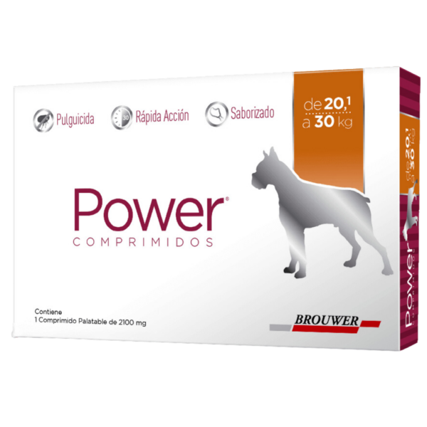 POWER COMPRIMIDOS 2100 PERRO 20.1 Kg a 30 Kg