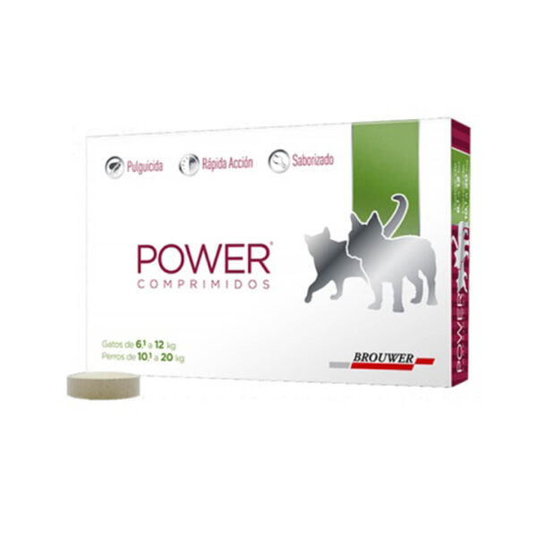 POWER COMPRIMIDOS 1400 PERROS 10.1 Kg a 20 Kg GATOS 6.1 Kg a 12 Kg