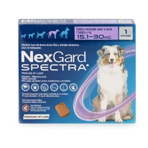 NEXGARD SPECTRA Para Perros de 15.1 kg a 30 kg