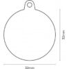 Chapita Id Mascota My Family Shine Big Circle Bone! - Imagen 2