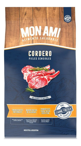 Mon Ami Perros Adultos Cordero X 3 Kg