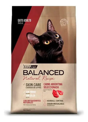 Vitalcan Balanced Natural Recipe Gato Adulto Carne Arg X 3kg