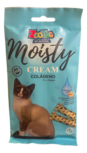 Golosina Humeda P/gatos Zootec Moisty Cream Colageno X 75 Gs