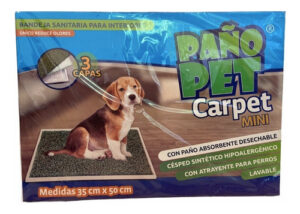Alfombra Bandeja Sanitaria Paño Pet Mini P/nterior 35x50cm