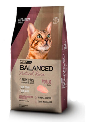 Vitalcan Balanced Natural Recipe Gato Adulto Sabor Pollo x 15 Kg