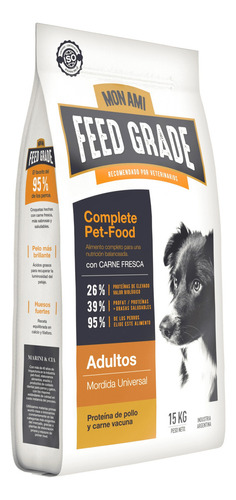 Mon Ami Perro Adulto Feed Grade Carne Fresca X 15 Kg