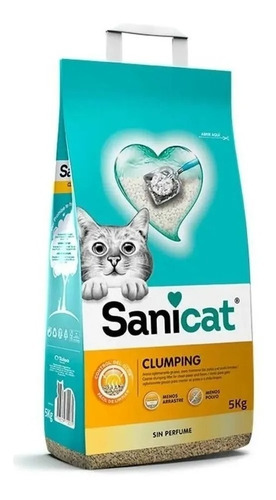 Piedritas Sanitarias Sanicat Clumping Free Fragrance X 5 Kg