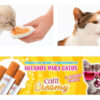 Creamy Catit Snacks Premium Para Gatos  Sabor Pollo X 4 Tubos 40 GS - Imagen 8