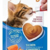 Creamy Catit Snack Gato Sabor Salmón Y Camarones 40gr. 4 tubos x 10 Gs C/u