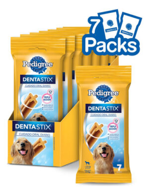 Pedigree Dentastix Razas Grandes x 7 UN x 271.4 Gs. PACK 7 UNIDADES