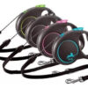Correa Perro Flexi Extensible Black Design Cordón 5 Mts 20kg - Imagen 2