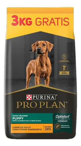 Pro Plan Optistart Perro Cachorro Razas Grandes x 15 kg+3Kg Bonus Bag