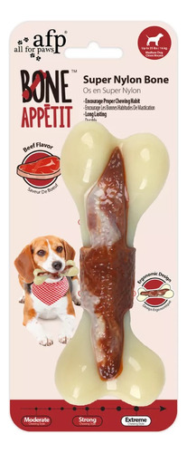 Juguete Perro Hueso Masticable Sabor Carne Afp Resistente