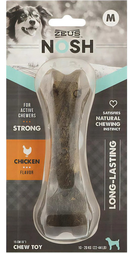 Juguete/hueso Masticable Perro. Zeus Nosh Strong. Saboriz. M